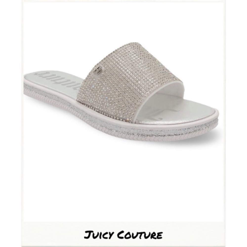 Juicy Couture | Yippy Silver Slide Sandals